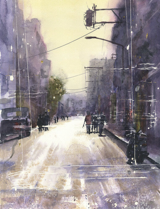 Robbie, artiste aquarelliste