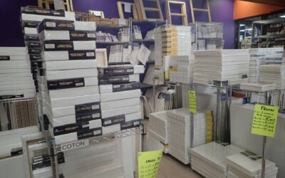Vente de toile pour peinture : synthétique, lin et coton sur Montpellier