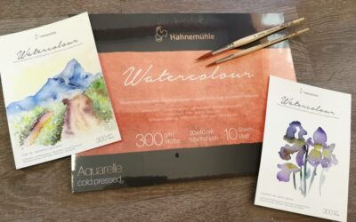 papier aquarelle forme ronde 100% coton de chez Hahnemühle  » WATERCOLOUR »