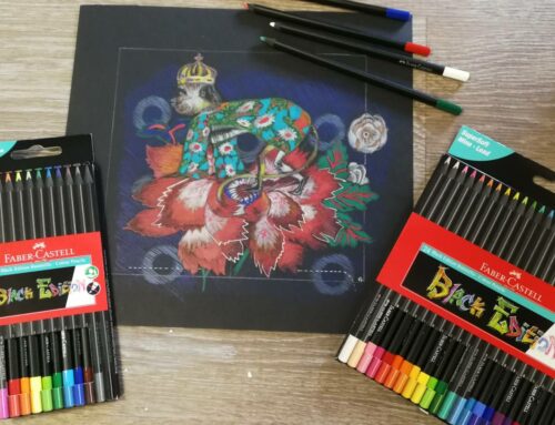 Crayons de couleurs mine tendre non cassante de chez Faber-castell « black edition »