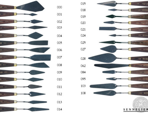 Couteau à peindre de chez Sennelier