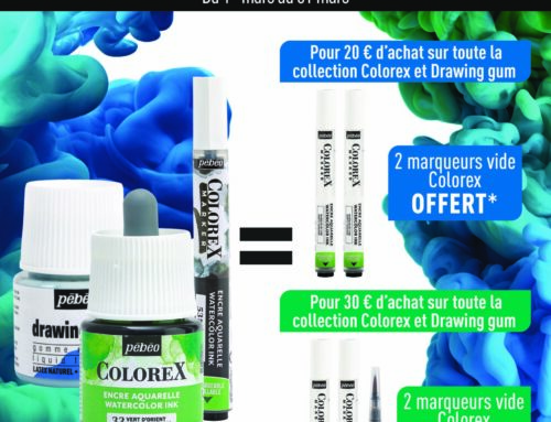 Pébéo : collection Colorex et Drawing gum, Aquabrush